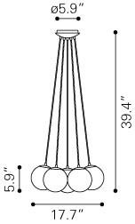 Zuo Decadence Ceiling Lamp