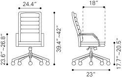 Zuo Director Comfort Office Chair
