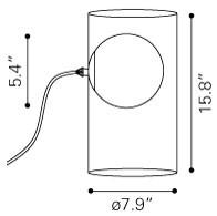 Zuo Eruption Table Lamp