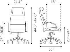 Zuo Lider Comfort Office Chair