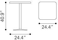 Zuo Mallus Bar Table