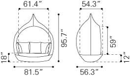 Zuo Martinique Beach Daybed