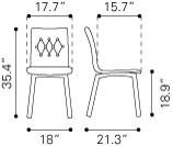 Zuo Orebro Dining Chair - Set Of 2