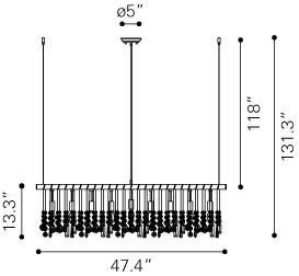 Zuo Shooting Stars Ceiling Lamp