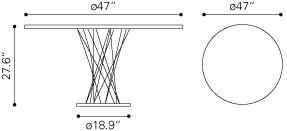 Zuo Spiral Dining Table