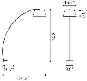 Zuo Vortex Floor Lamp