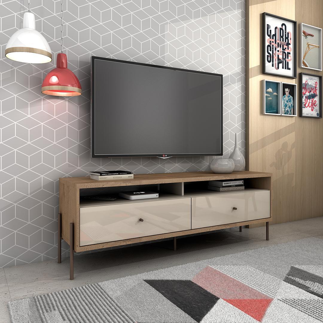 Manhattan Comfort Joy 59" TV Stand with 2 Full Extension Drawers