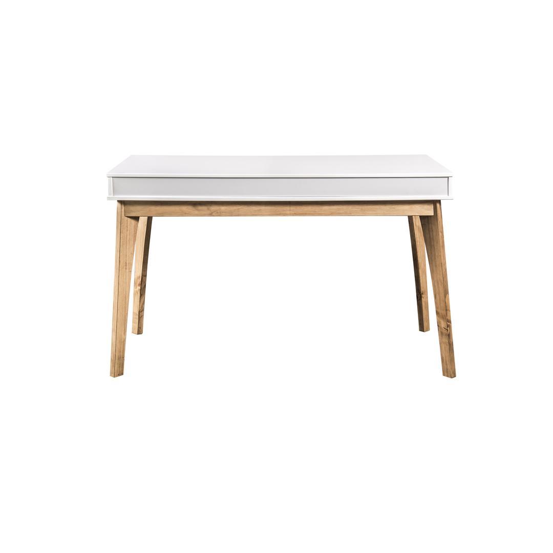 Manhattan Comfort Rustic Mid-Century Modern 3-Drawer Jackie Home Office Desk