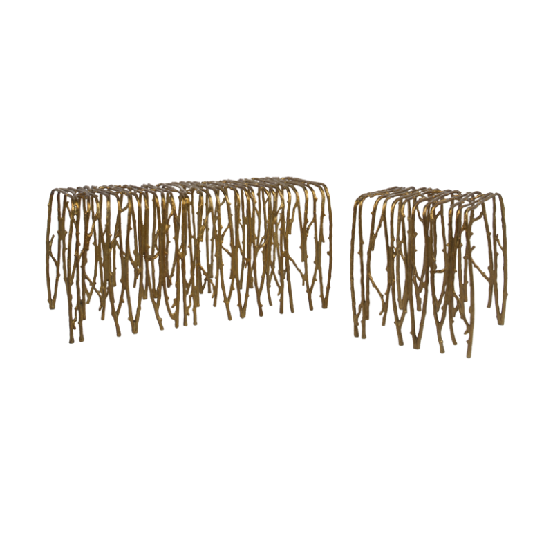 Gold Leaf Design Group Twig Benches