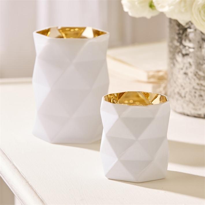 Tozai Home S/2 Geometric Candleholders