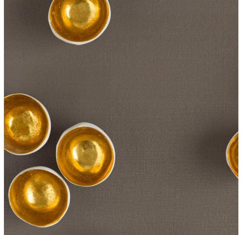 Gold Leaf Design Group Wall Play On Painted Canvas Substrate