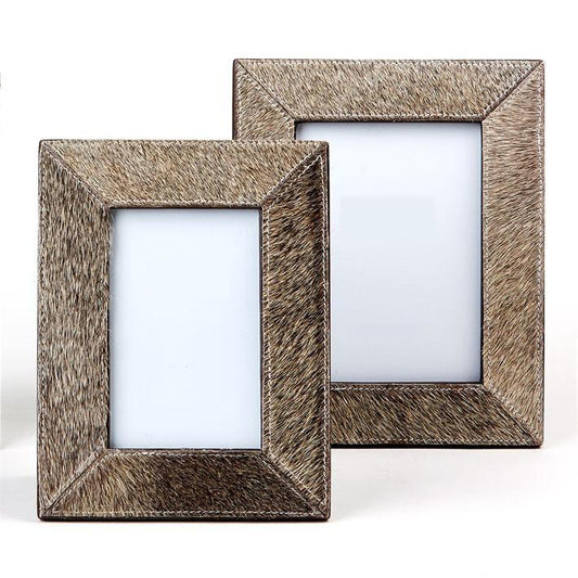 Tozai Home S/2 Gray Cowhide Frames