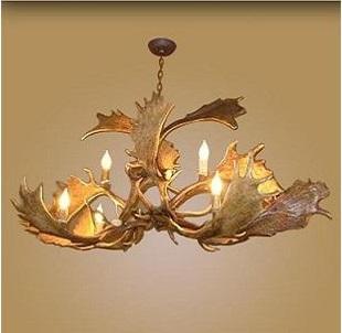 Antlerworx 6 Light Elongated Fallow Antler Chandelier (AWC-26)