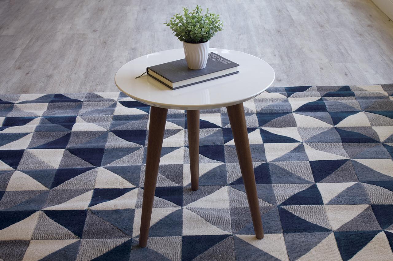 Manhattan Comfort Moore 17.32" Round End Table