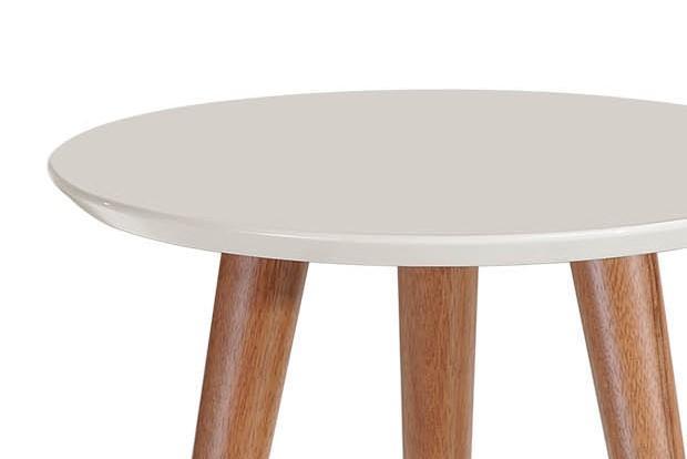 Manhattan Comfort Moore 17.32" Round End Table