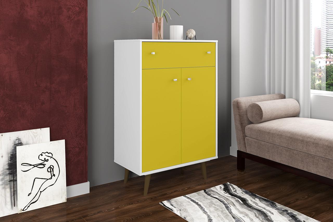Manhattan Comfort Liberty 1-Drawer 28.07" Storage Cabinet