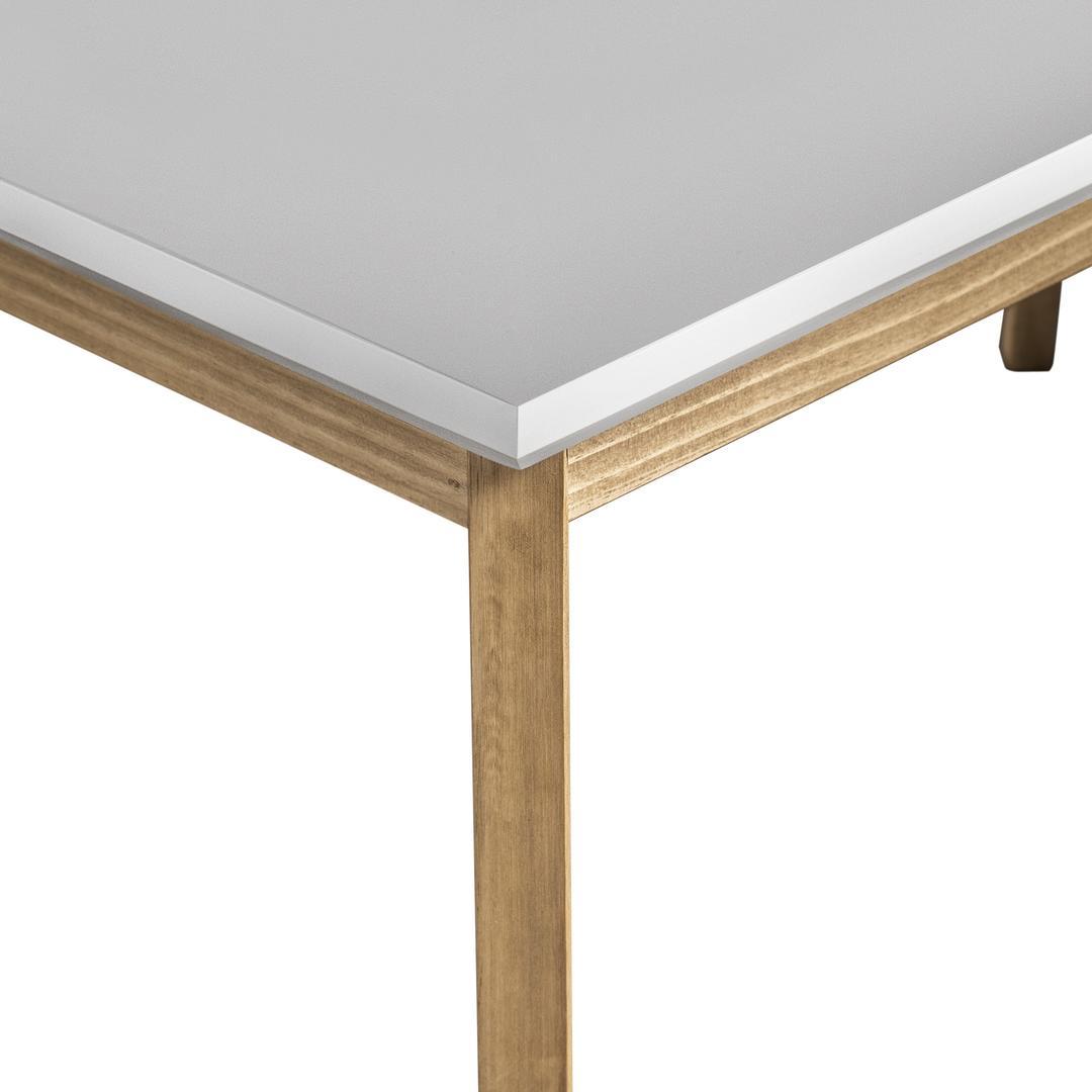 Manhattan Comfort Rustic Mid-Century Modern Jackie 6-Seating Dining Table