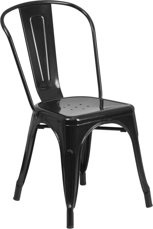 Flash Furniture Metal Indoor-Outdoor Stackable Chair