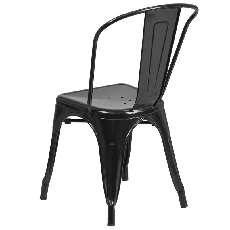 Flash Furniture Metal Indoor-Outdoor Stackable Chair