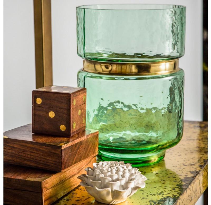 Gold Leaf Design Group Cladded Brass Shelf