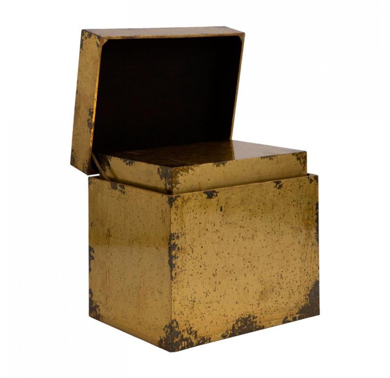 Gold Leaf Design Group Cladded Brass Trunk