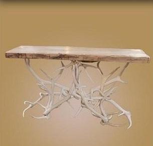 Antlerworx Antler Sofa Table Sun Bleached Finish (ST-3)