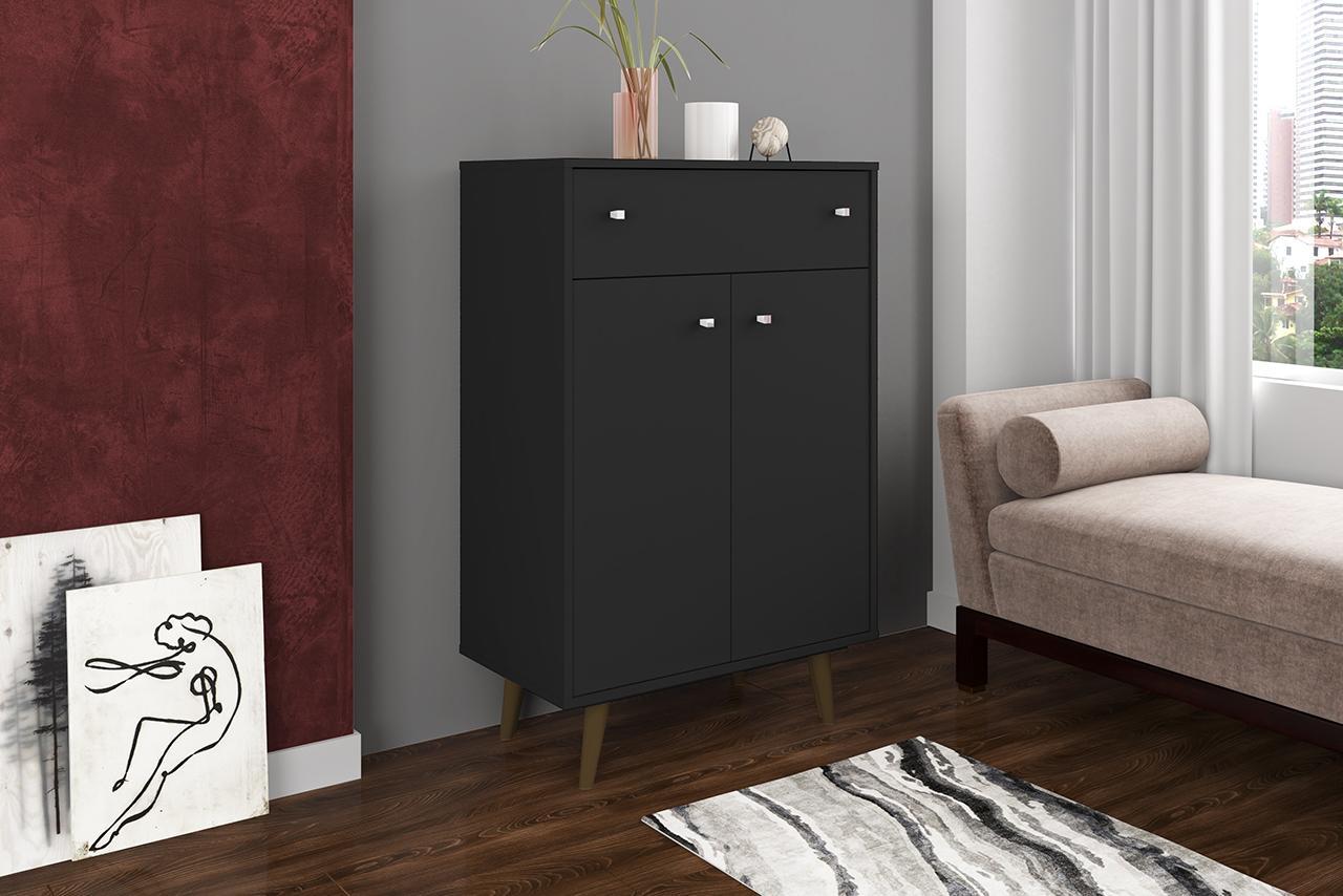 Manhattan Comfort Liberty 1-Drawer 28.07" Storage Cabinet