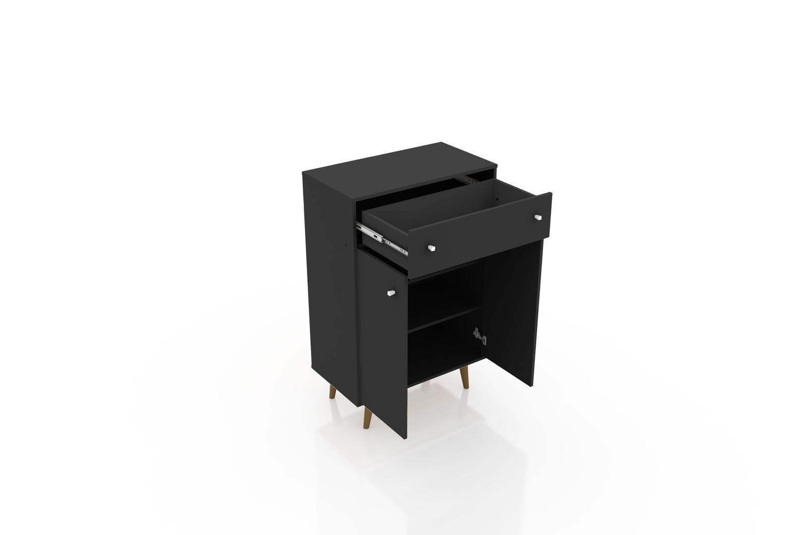 Manhattan Comfort Liberty 1-Drawer 28.07" Storage Cabinet