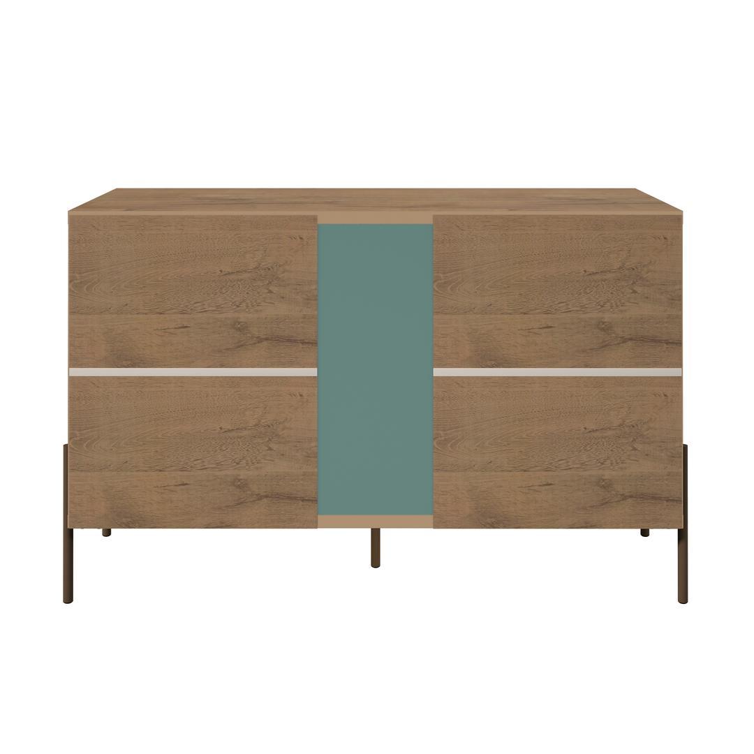 Manhattan Comfort Joy 4-Bottle Wine Buffet Stand