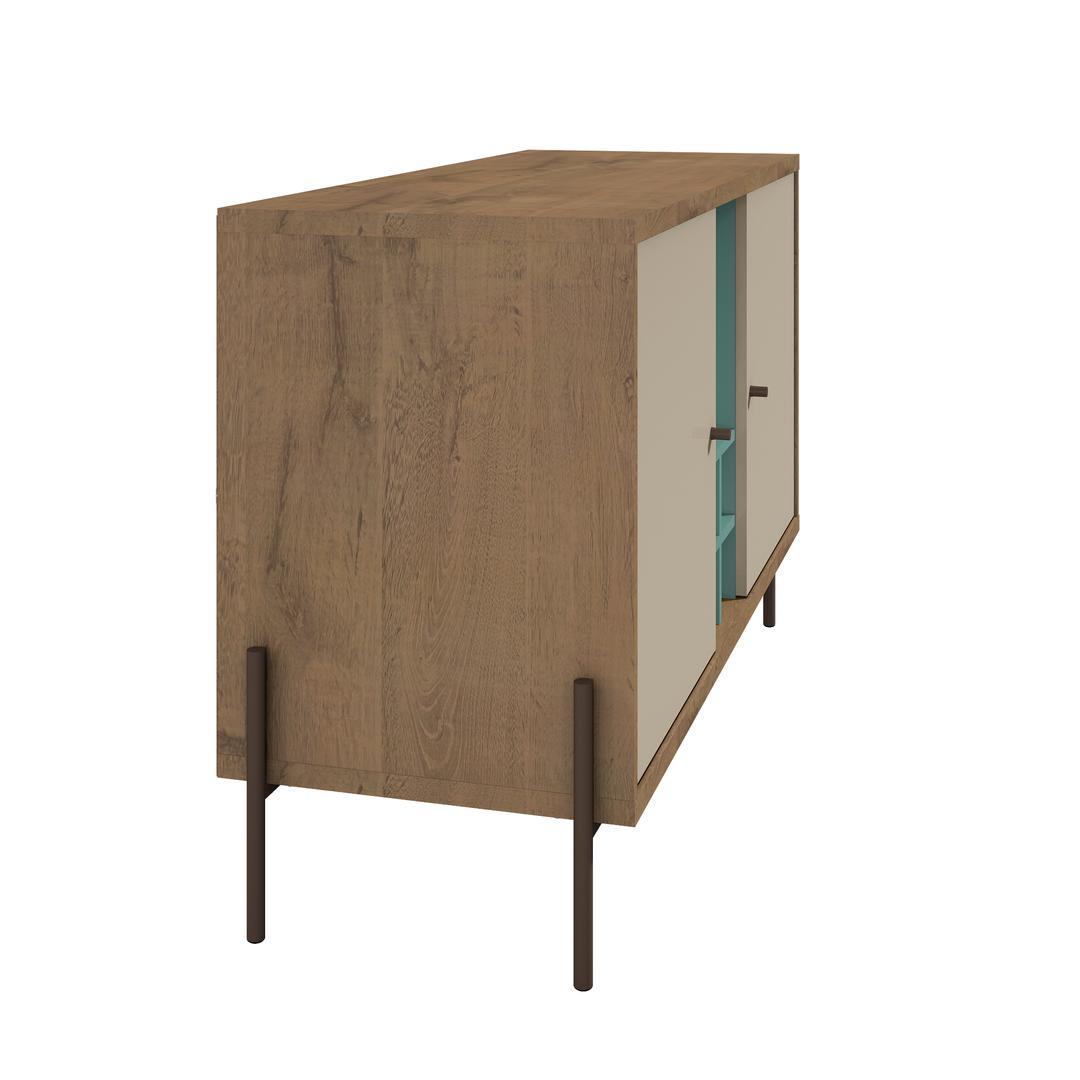 Manhattan Comfort Joy 4-Bottle Wine Buffet Stand