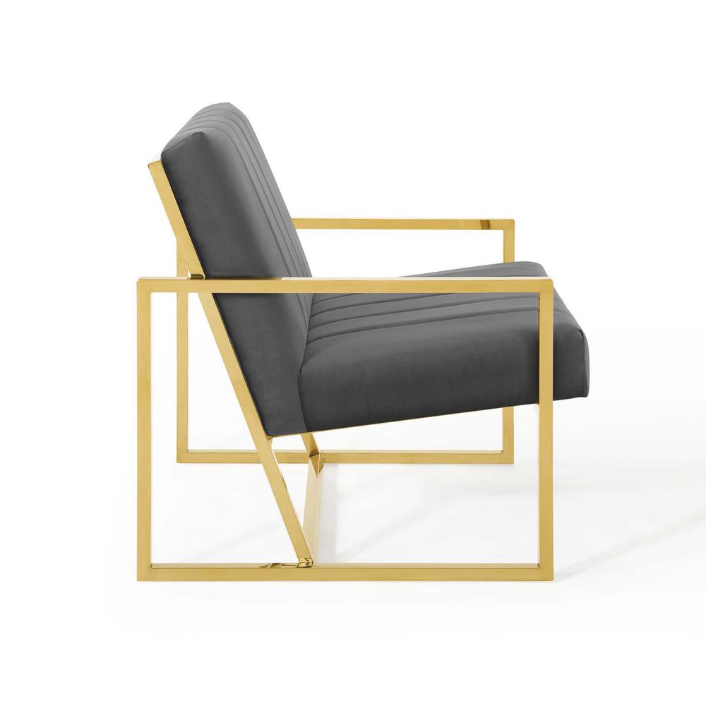 Modway Inspire Channel Tufted Performance Velvet Armchair | Armchairs | 