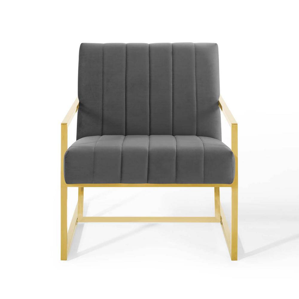 Modway Inspire Channel Tufted Performance Velvet Armchair | Armchairs | 