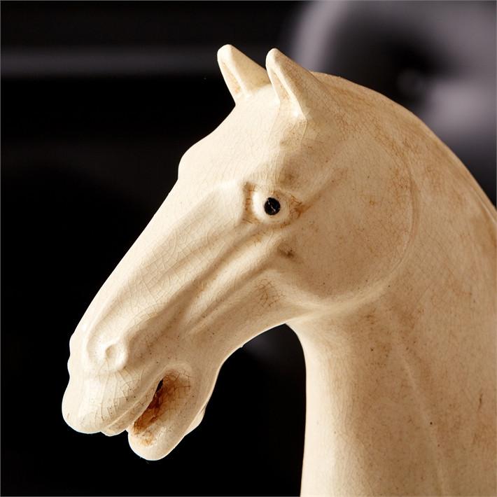 Tozai Home S/2 White Han Dynasty Horses