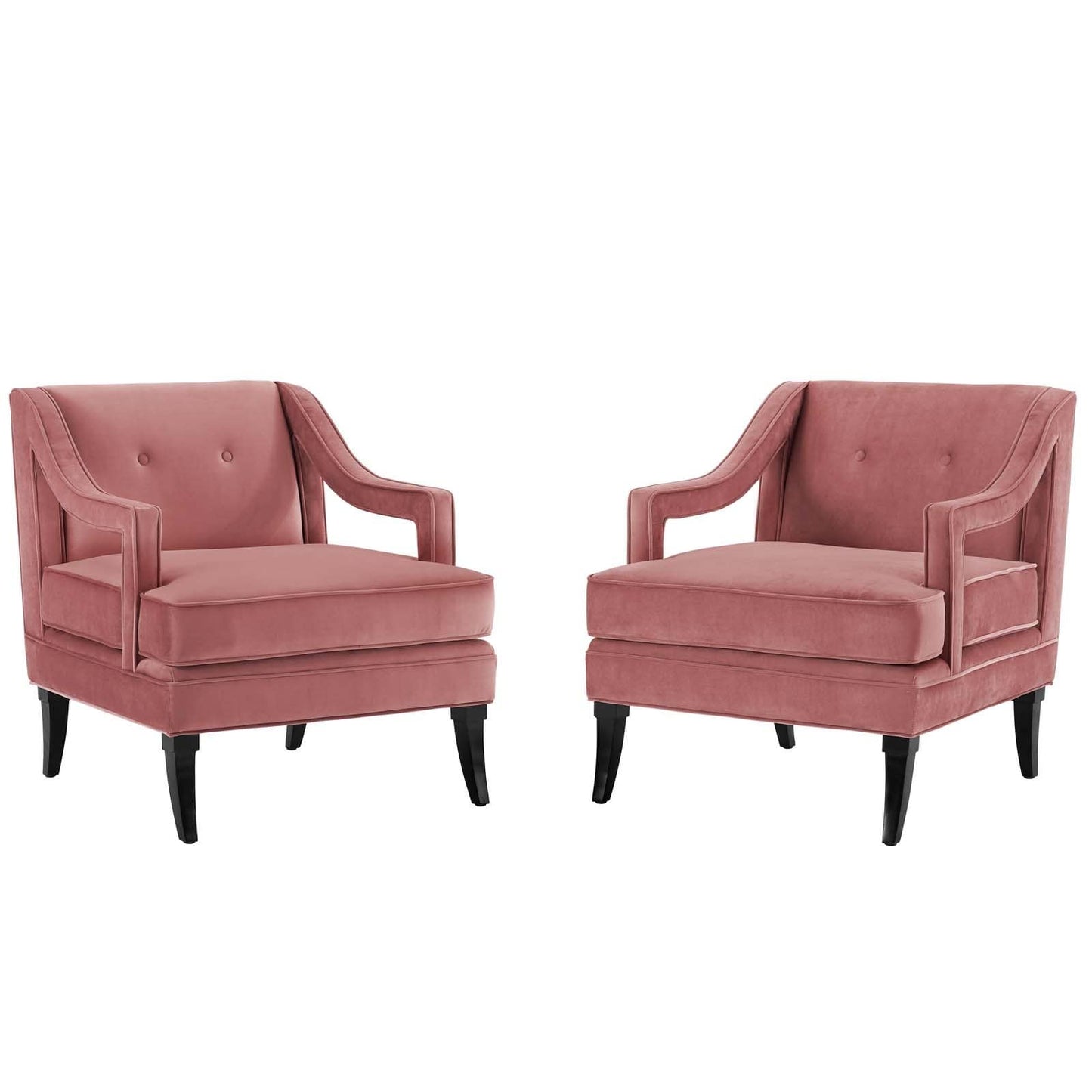 Concur Living Room Set Performance Velvet Set of 2 Modway | Armchairs | 