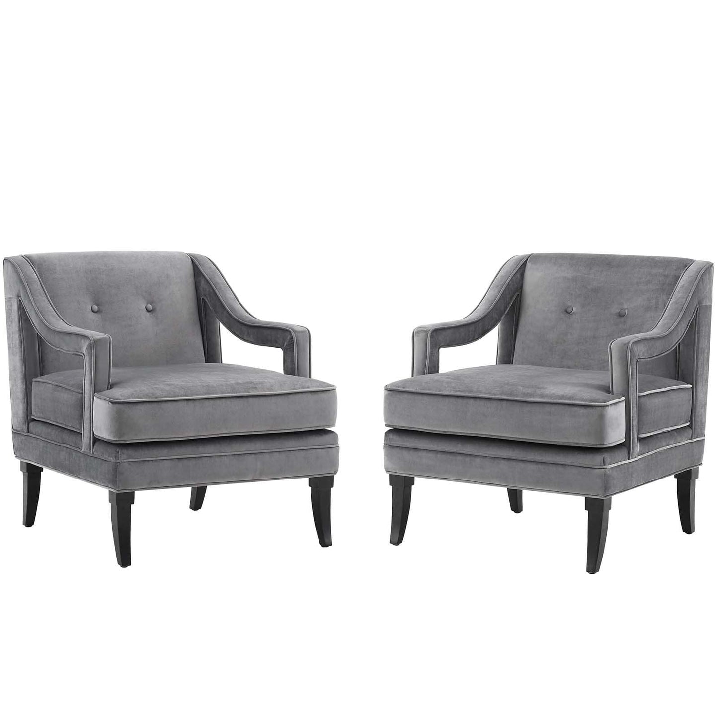 Concur Living Room Set Performance Velvet Set of 2 Modway | Armchairs | 