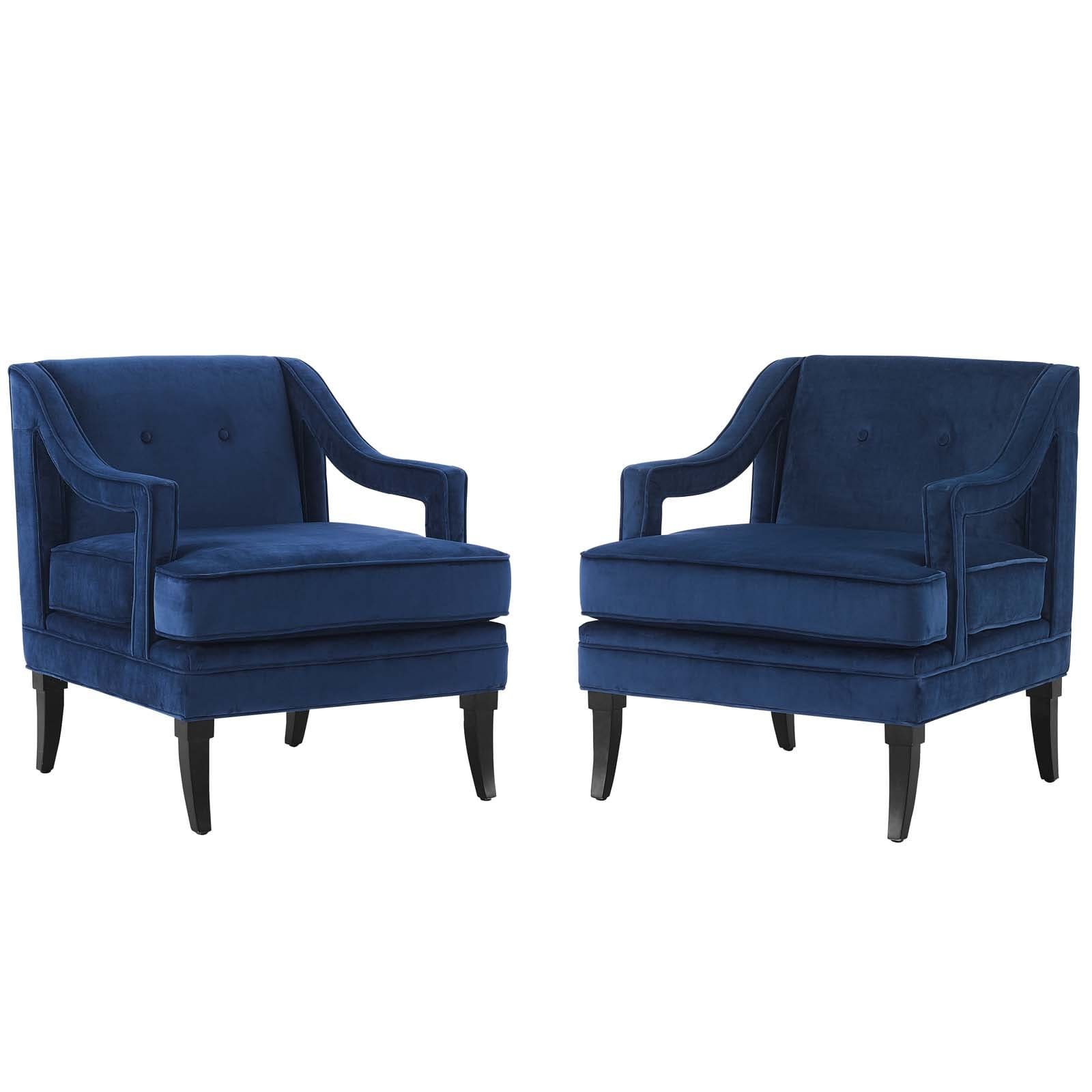 Concur Living Room Set Performance Velvet Set of 2 Modway | Armchairs | 
