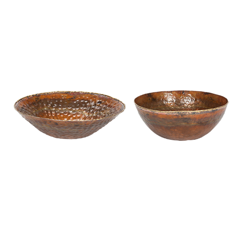 Gold Leaf Design Group Copper Flared Bowls - Set of 2