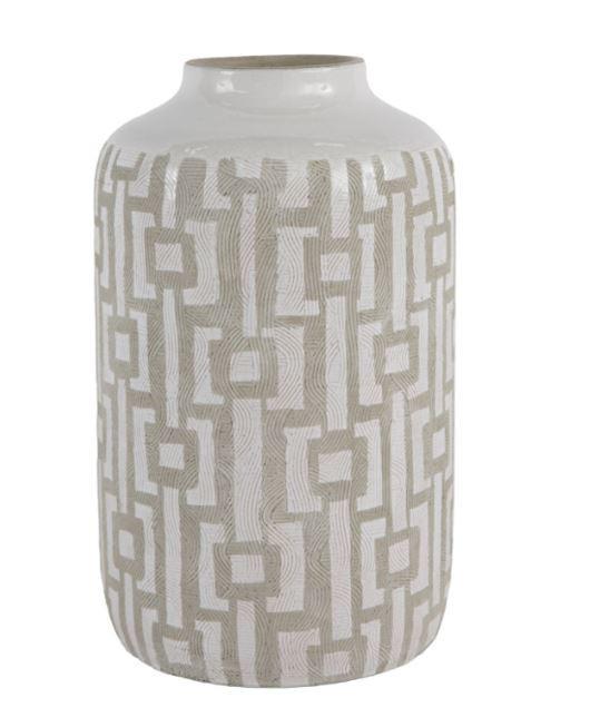 Gold Leaf Design Group Weave Vases - Set of 2