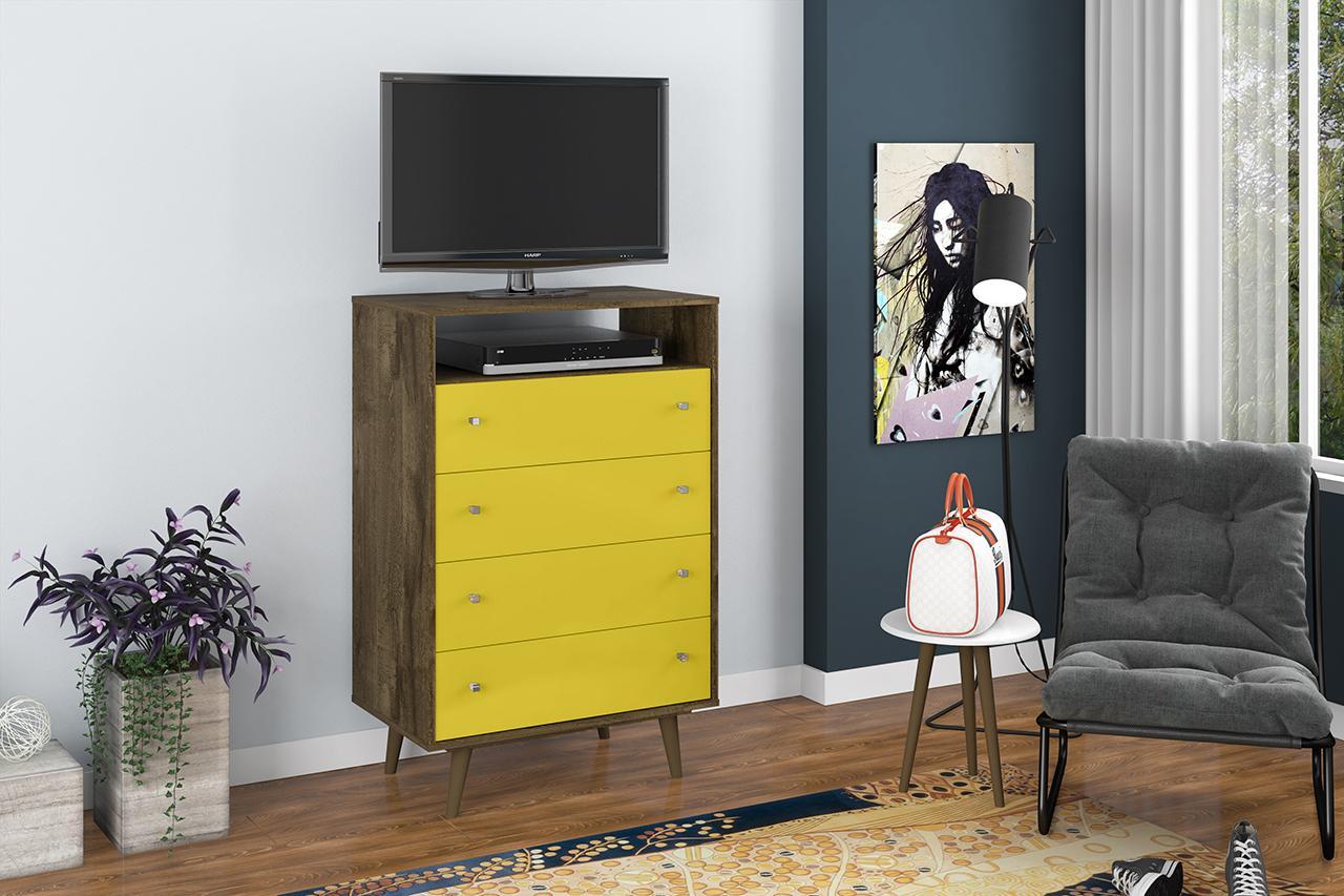 Manhattan Comfort Liberty 4-Drawer Dresser Chest