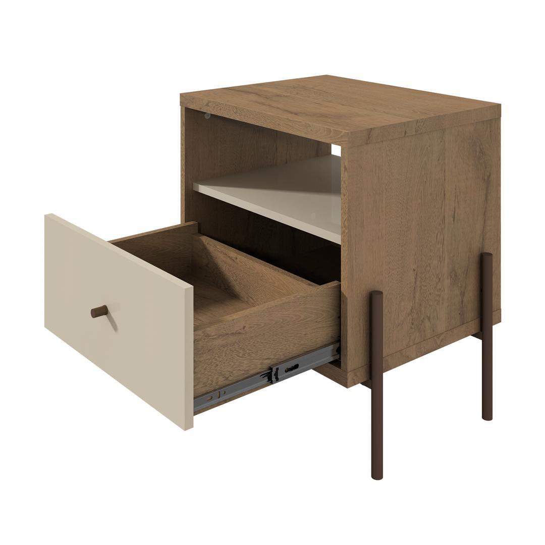 Manhattan Comfort Joy 1-Full Extension Drawer Nightstand