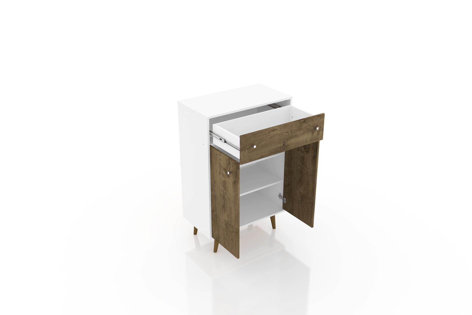 Manhattan Comfort Liberty 1-Drawer 28.07" Storage Cabinet