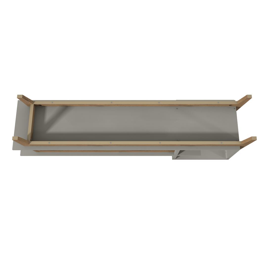 Manhattan Comfort Essence 73.82" TV Stand with 2 Shelves