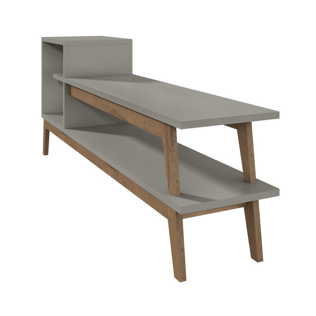 Manhattan Comfort Essence 73.82" TV Stand with 2 Shelves