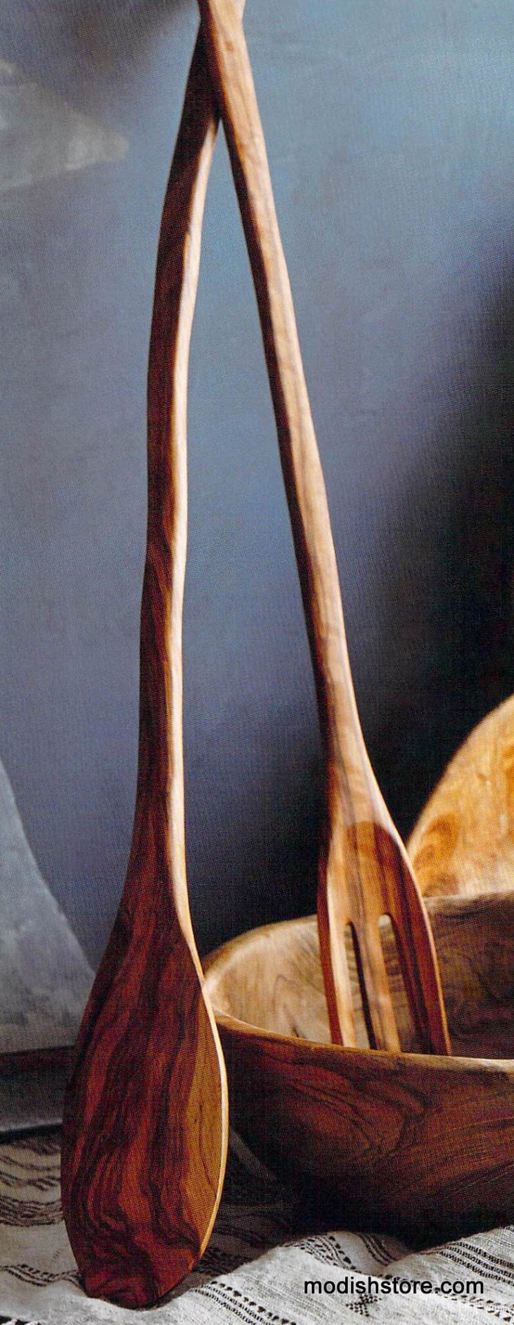 Roost Teak Wood Salad Servers - Set of 2