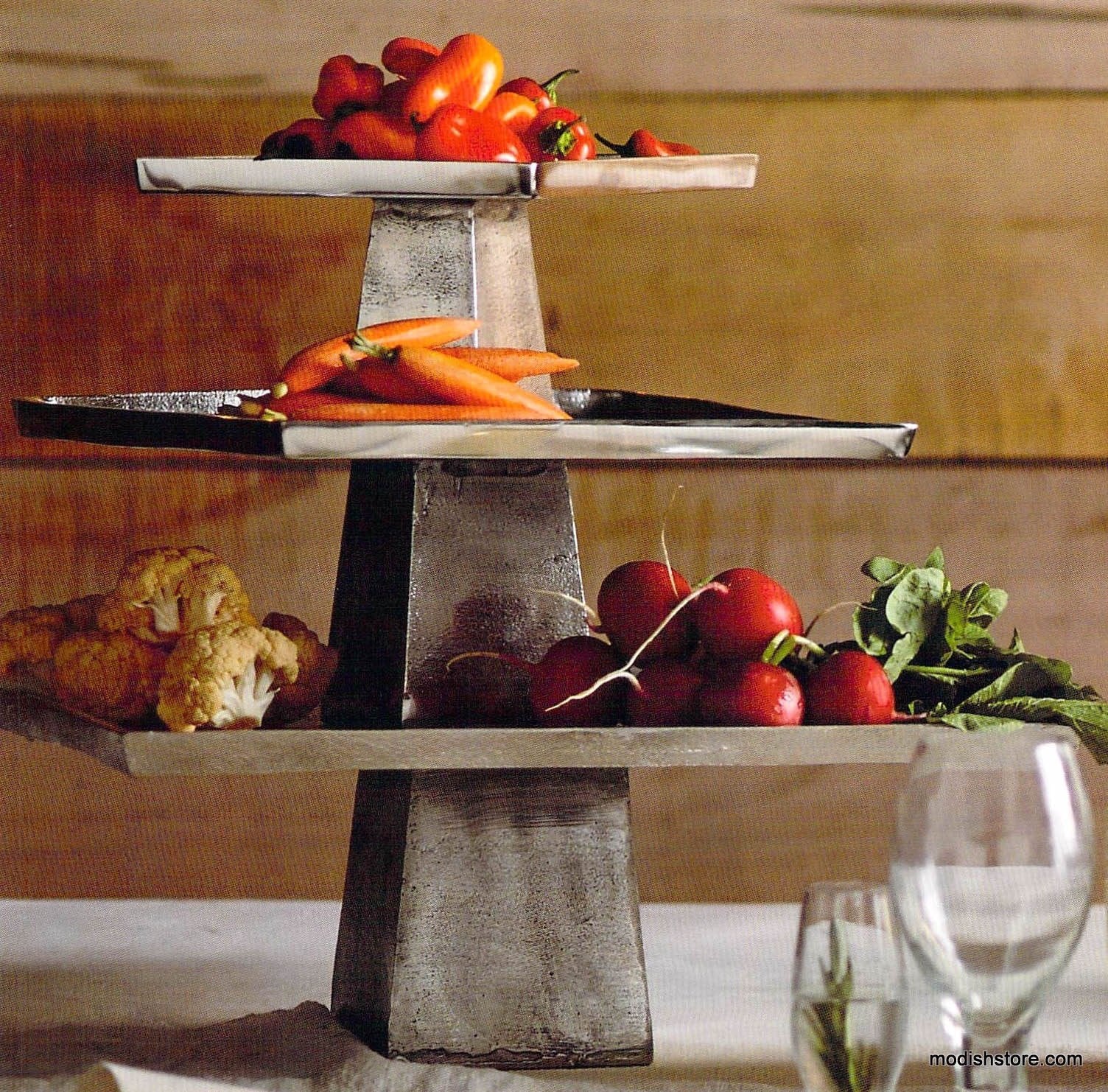 Roost Rustico Sand-Cast Serving Pedestals
