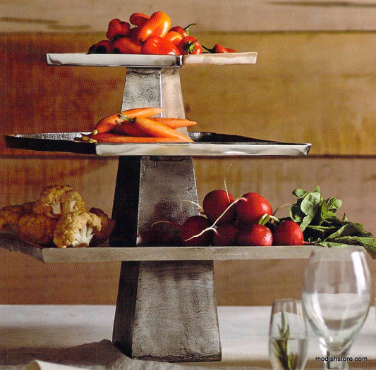 Roost Rustico Sand-Cast Serving Pedestals