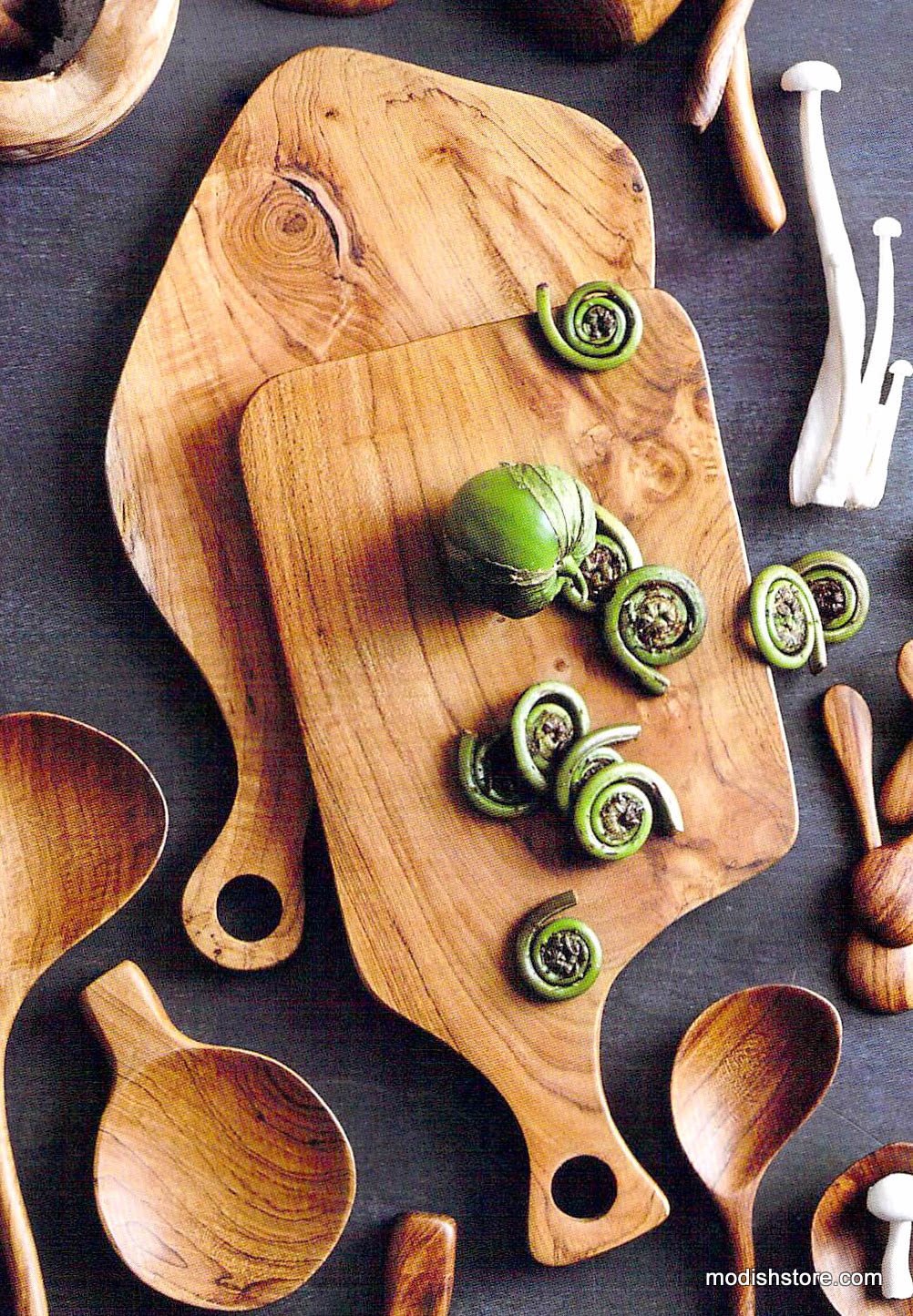 Roost Teak Wood Cutting Boards Centered