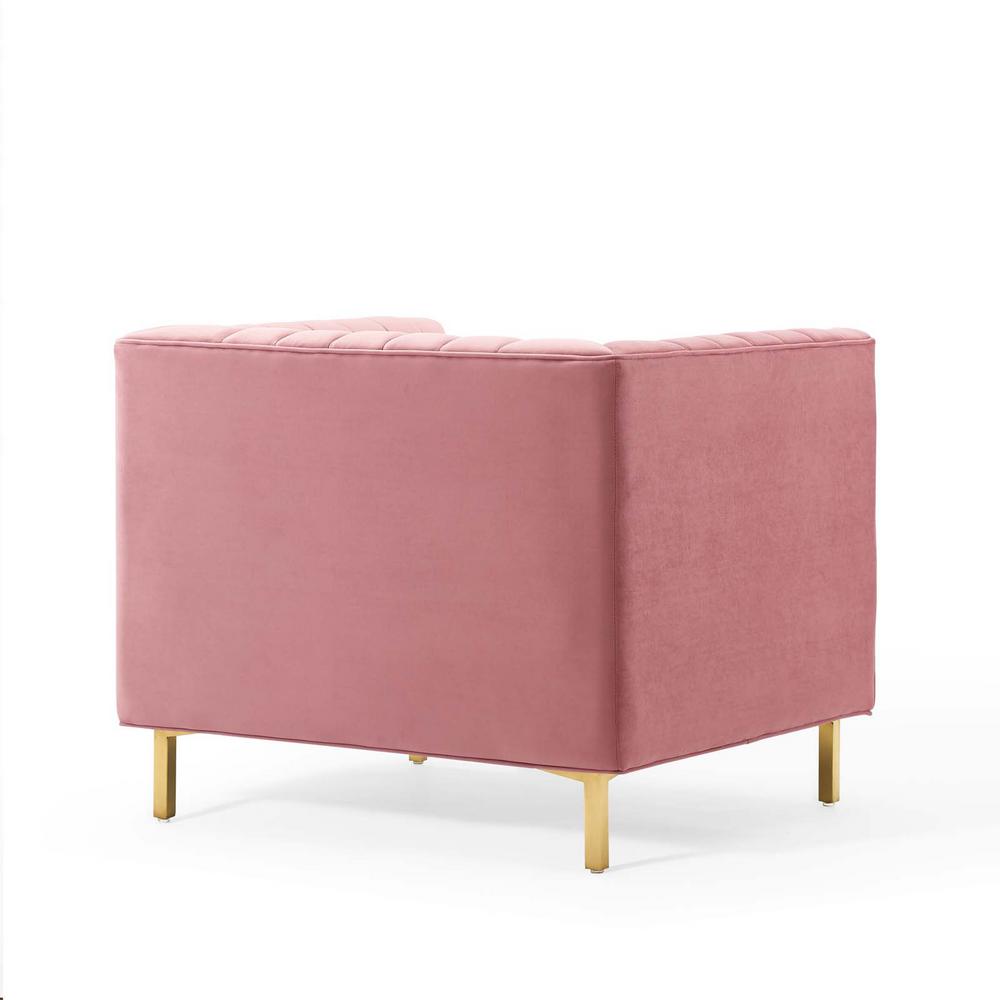 Modway Shift Channel Tufted Performance Velvet Armchair | Armchairs | Modishstore-4