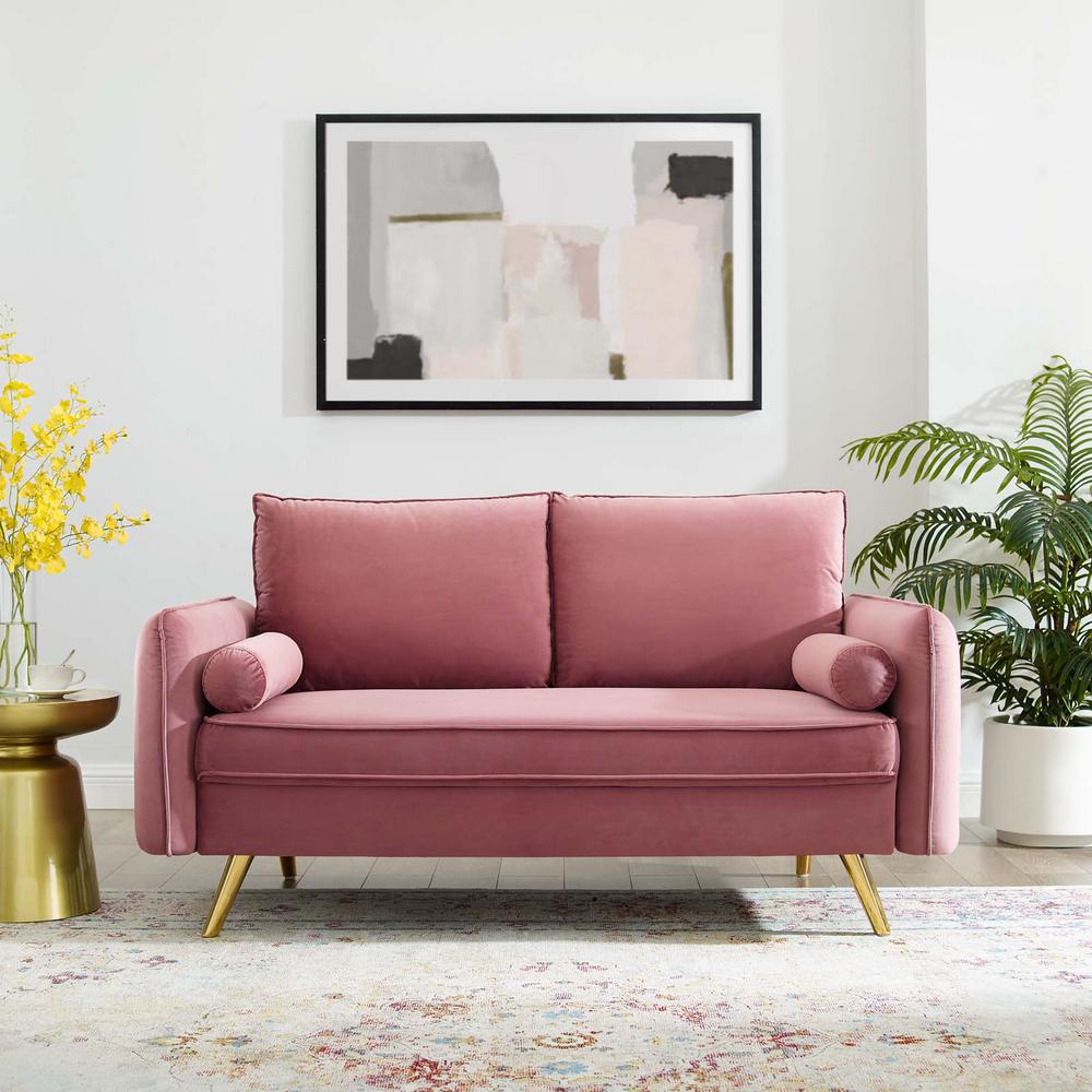 Modway Revive Performance Velvet Loveseat | Loveseats | Modishstore-8