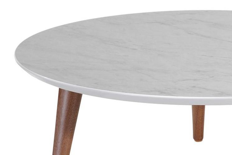 Manhattan Comfort Moore 23.62" Round Low Coffee Table